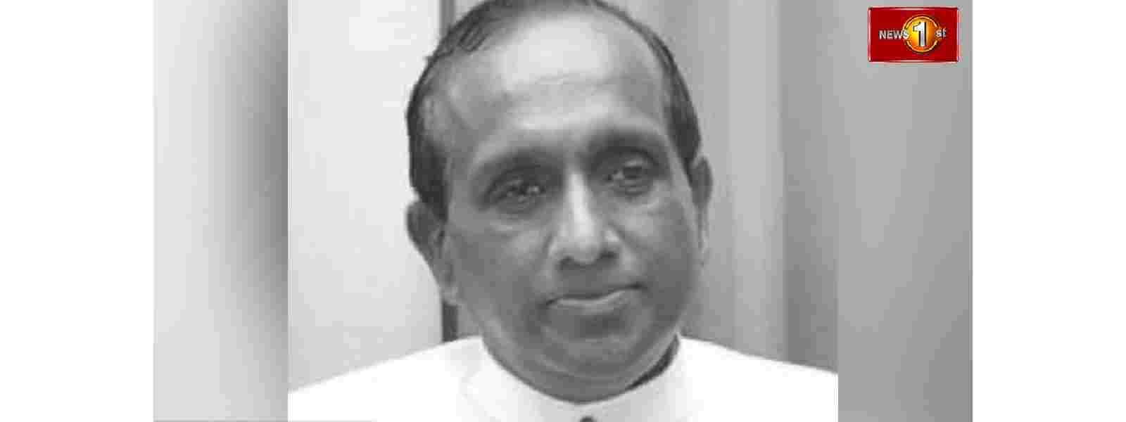 தென் மாகாண ஆளுநர் காலமானார்..